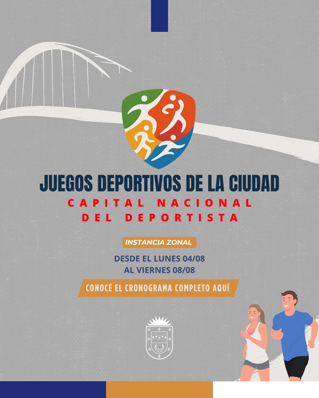 ¡TE INVITAMOS A VIVIR UNA NUEVA EDICIÓN DE NUESTROS JUEGOS DEPORTIVOS DE LA CIUDAD!